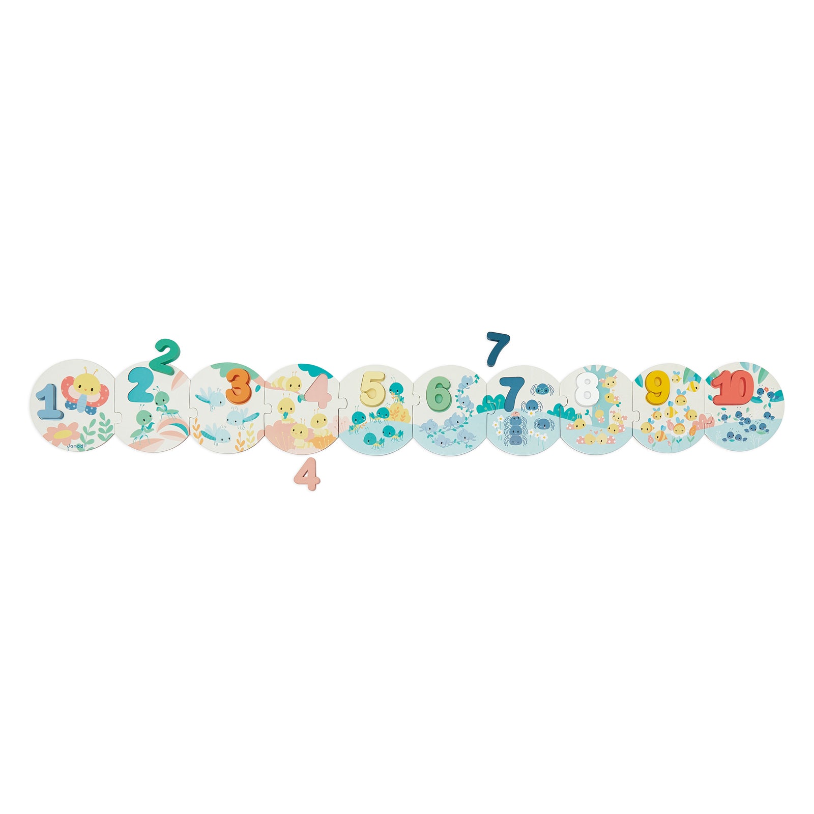 Janod Pure - Mijn Eerste Puzzel Met Cijfers, Janod