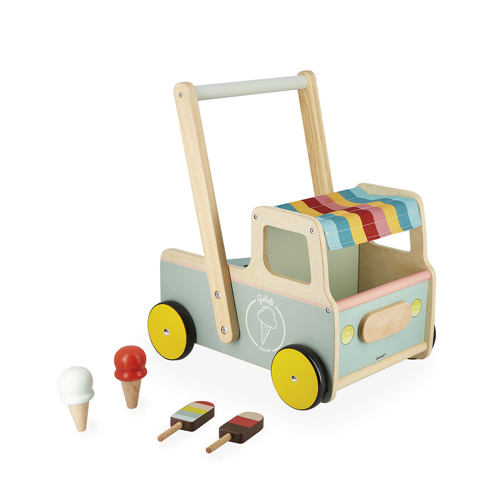 Janod - Loopwagen Ijscokar, Janod