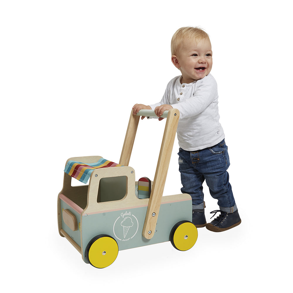 Janod - Loopwagen Ijscokar, Janod