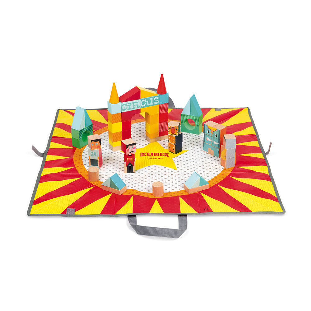 Janod Kubix - Blokken Circus (60), Janod