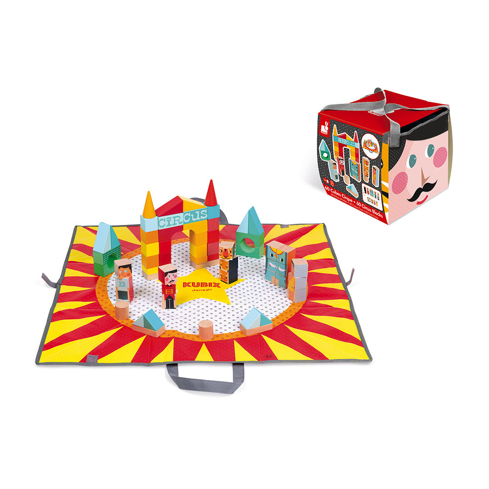 Janod Kubix - Blokken Circus (60), Janod