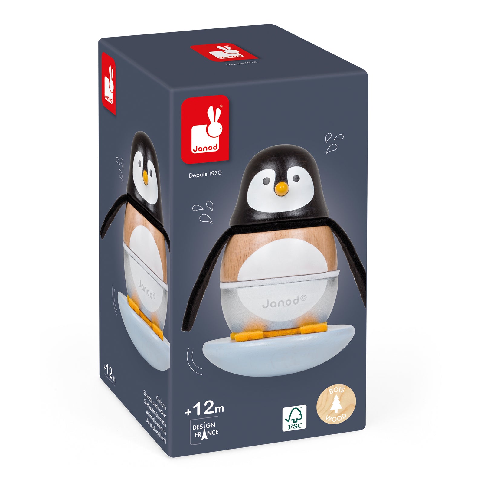 Janod Zigolos - Stapeltuimelaar Pinguin, Janod