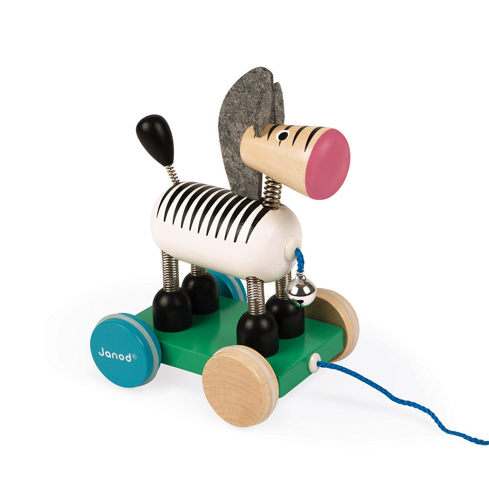 Janod Zigolos - Trekfiguur Zebra, Janod