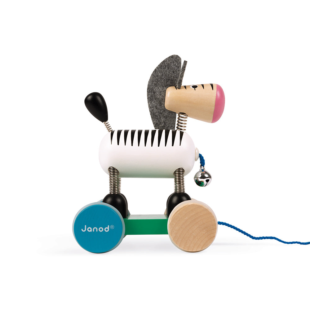 Janod Zigolos - Trekfiguur Zebra, Janod