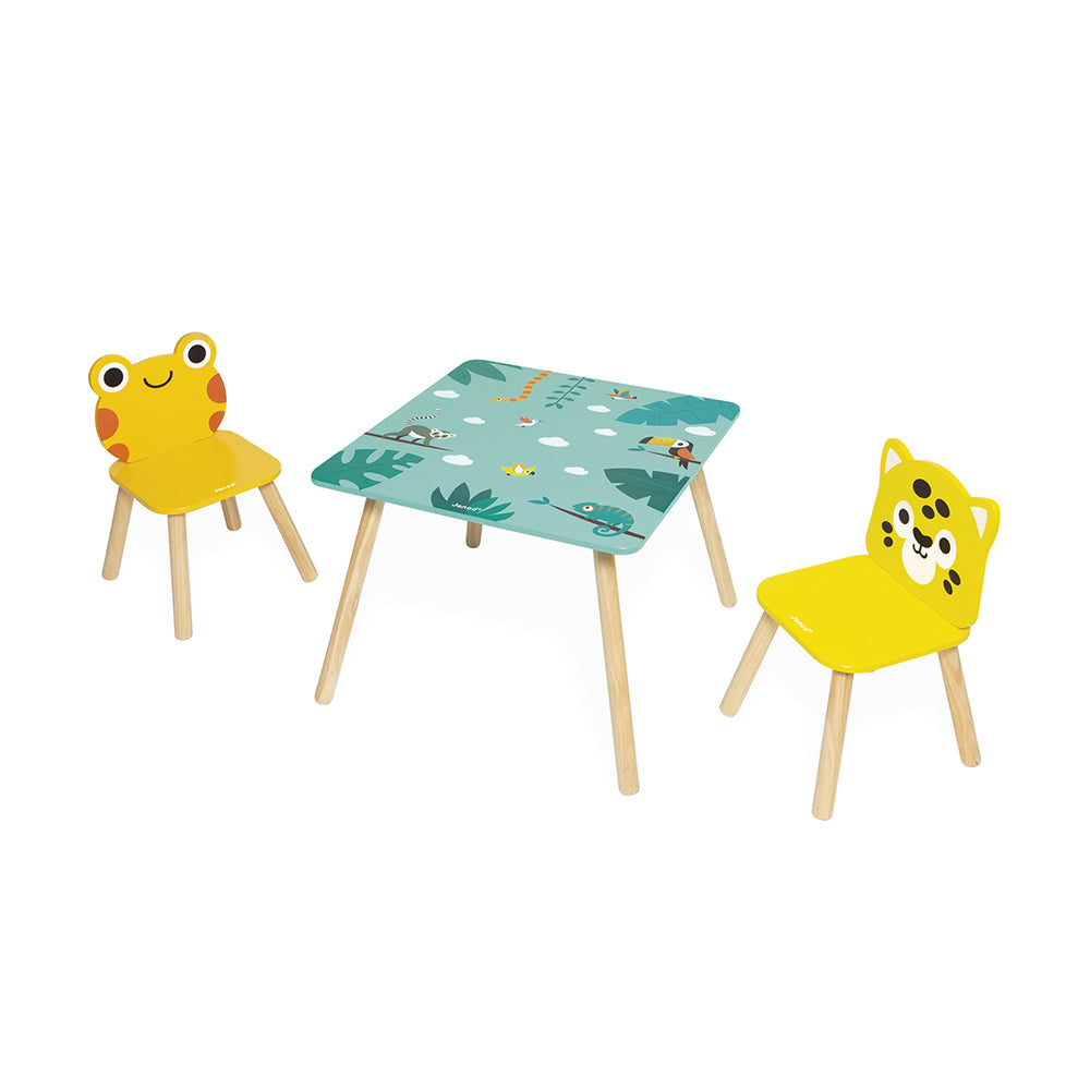 Janod Tropik - Tafel Met Stoeltjes, Janod