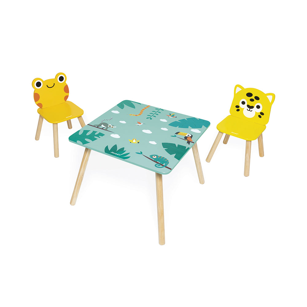 Janod Tropik - Tafel Met Stoeltjes, Janod