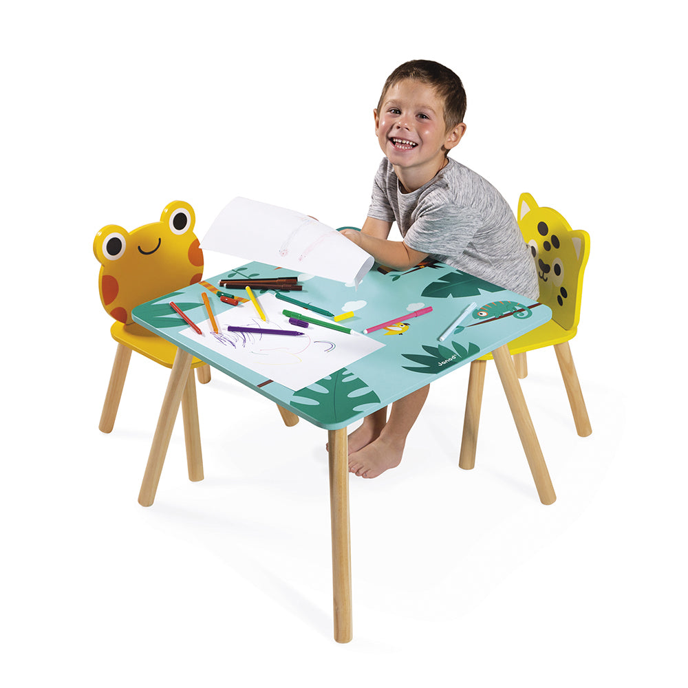 Janod Tropik - Tafel Met Stoeltjes, Janod
