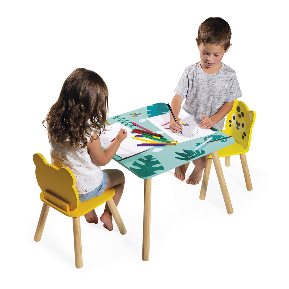 Janod Tropik - Tafel Met Stoeltjes, Janod