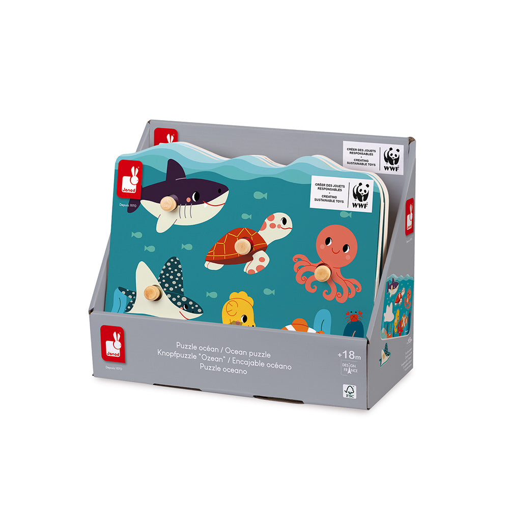 Janod Wwf - Knoppuzzel Oceaan, Janod