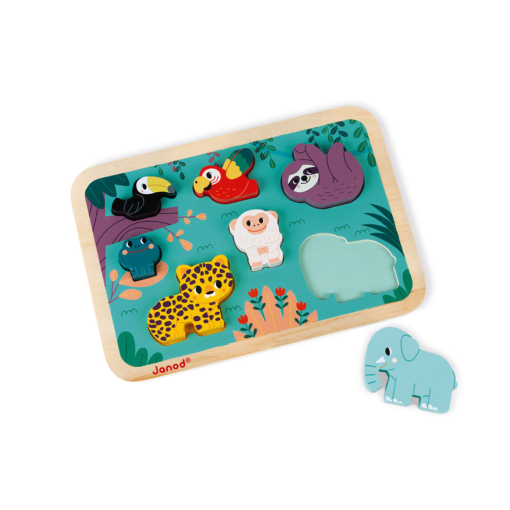 Janod Wwf - Chunky Puzzel Jungle, Janod
