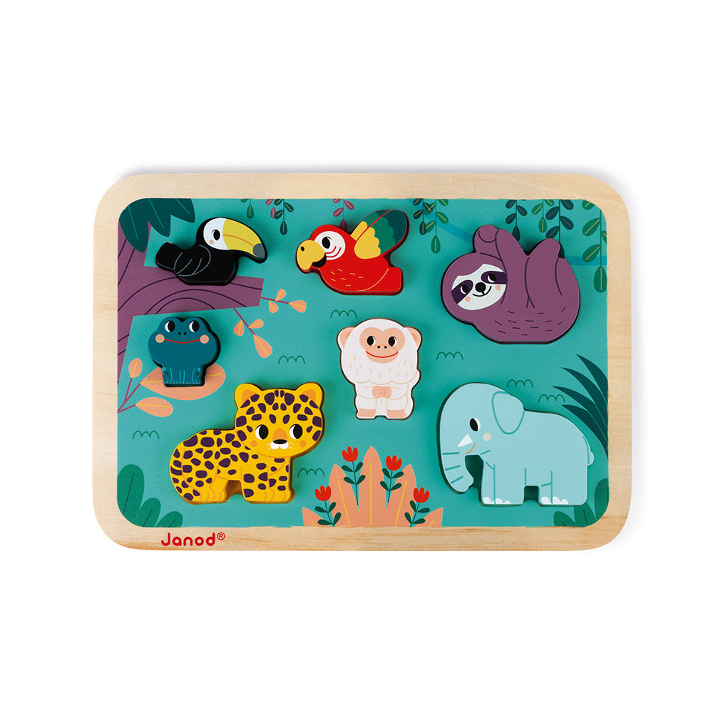 Janod Wwf - Chunky Puzzel Jungle, Janod