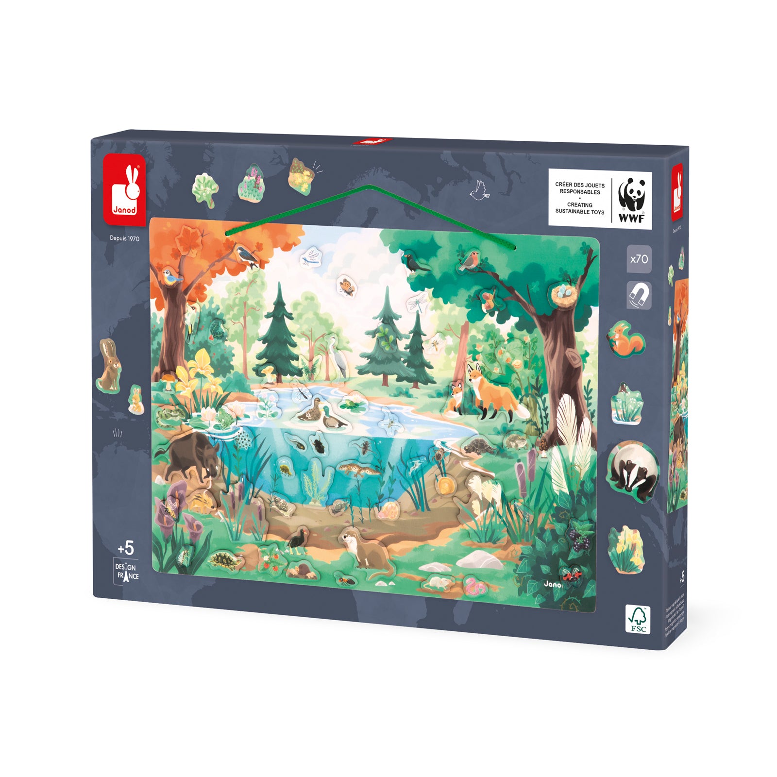 Janod Wwf - Magnetisch Bord Flora En Fauna, Janod