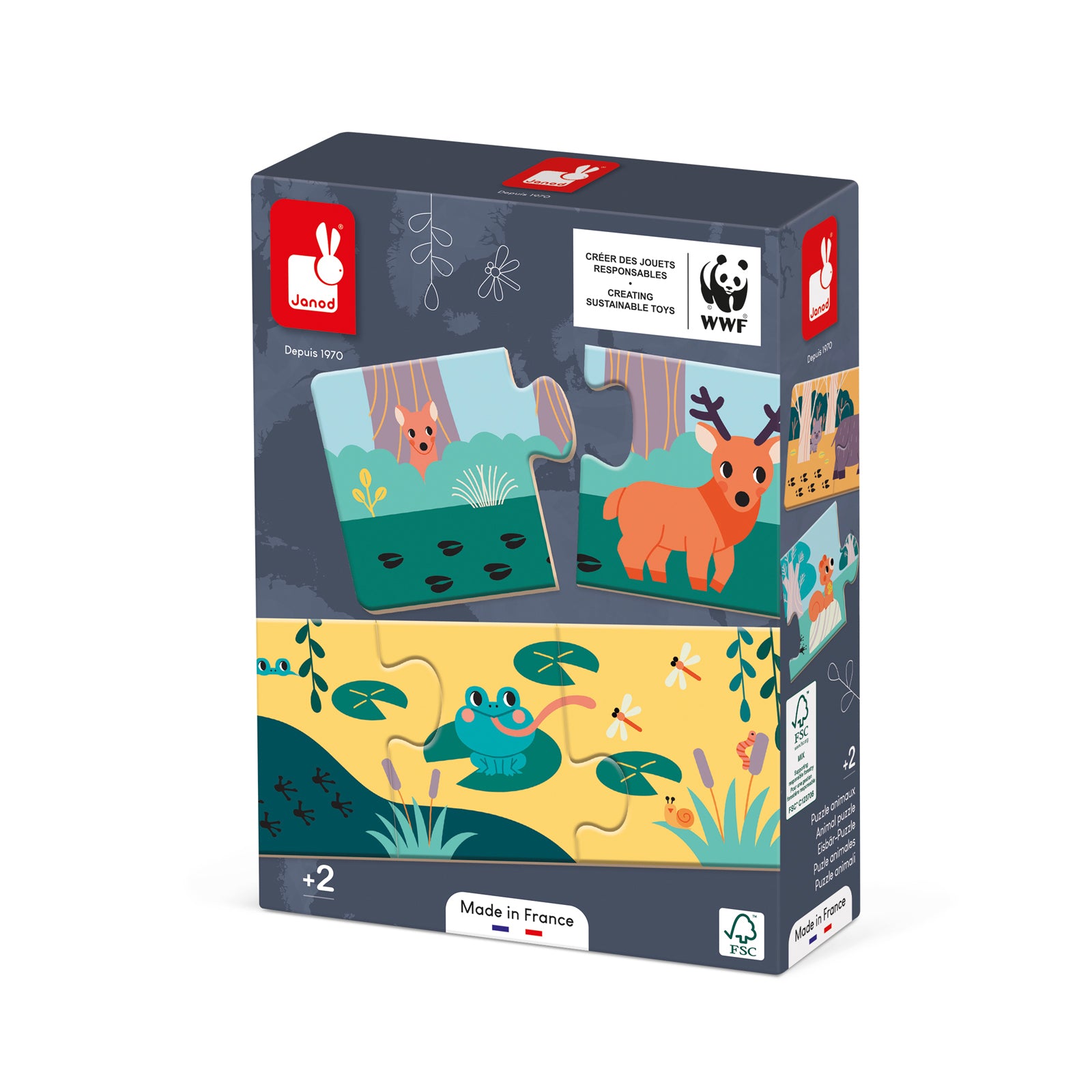 Janod Wwf - Combinatiepuzzel Spoorzoeken, Janod