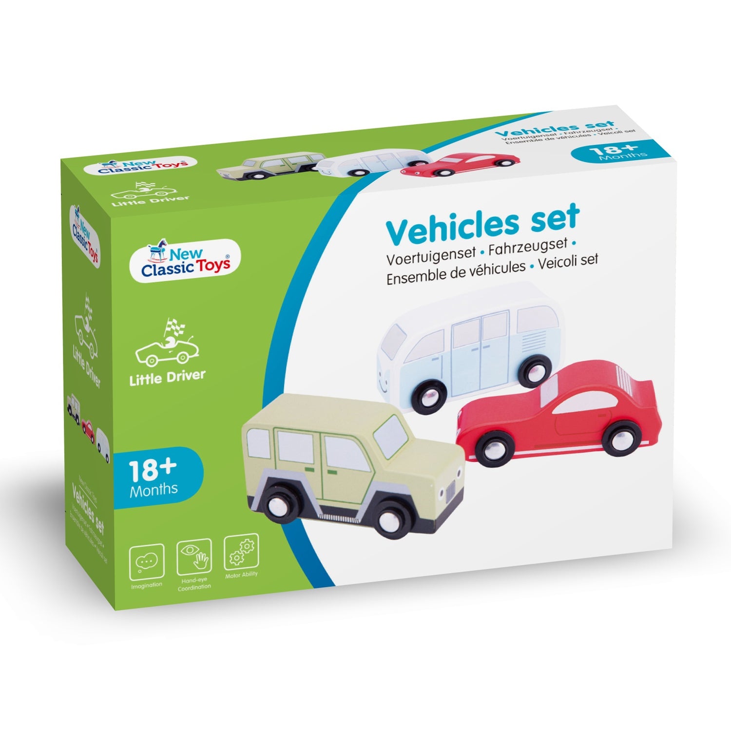 Set van 3 auto's, New Classic Toys