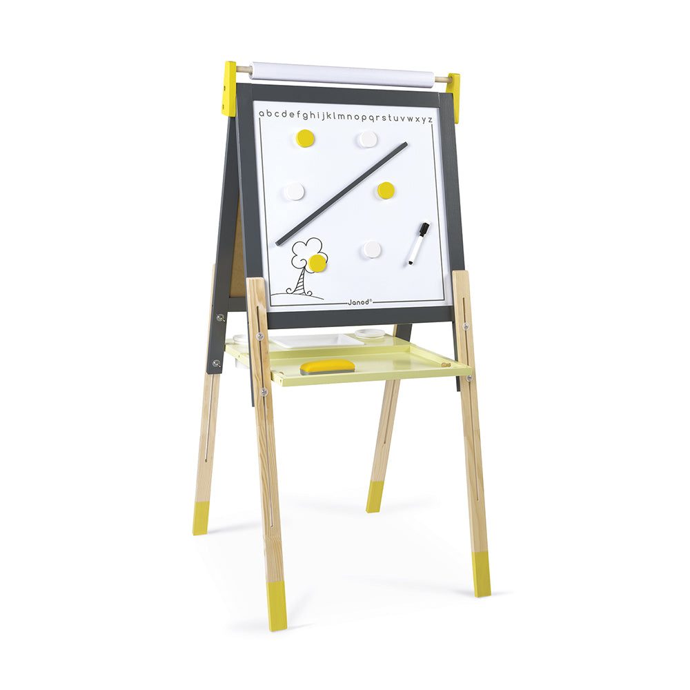 Janod Schoolbord - Grijs/Geel, Janod