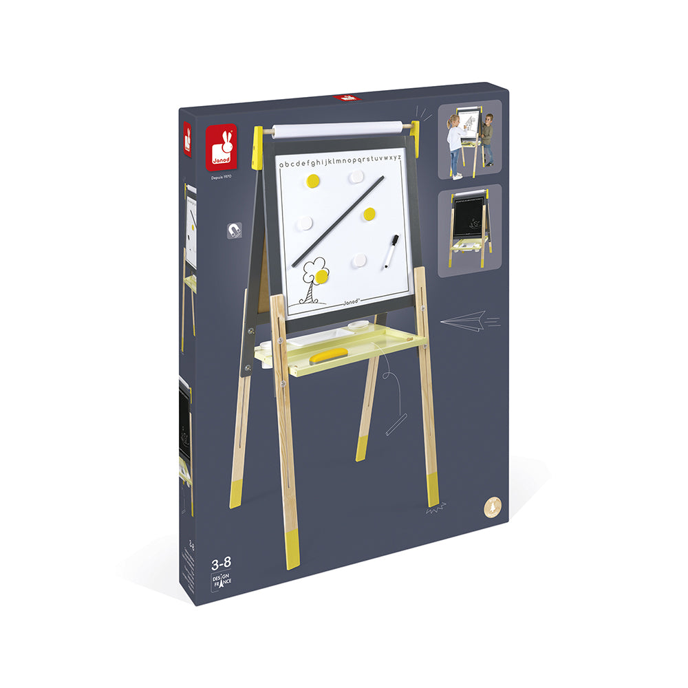 Janod Schoolbord - Grijs/Geel, Janod