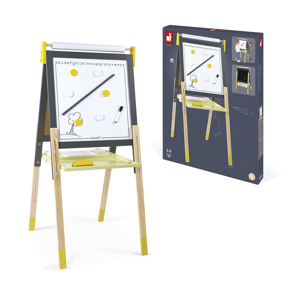 Janod Schoolbord - Grijs/Geel, Janod