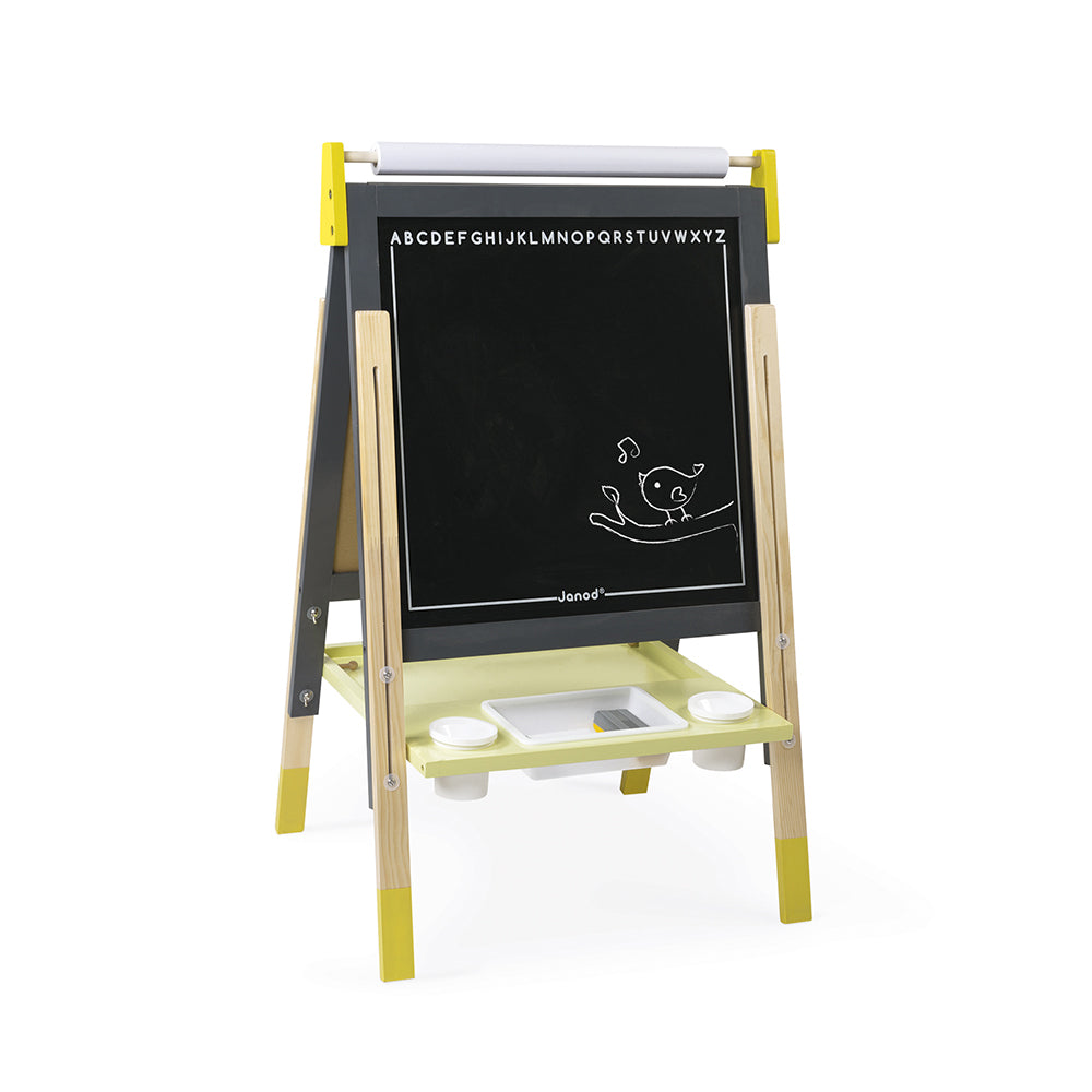 Janod Schoolbord - Grijs/Geel, Janod