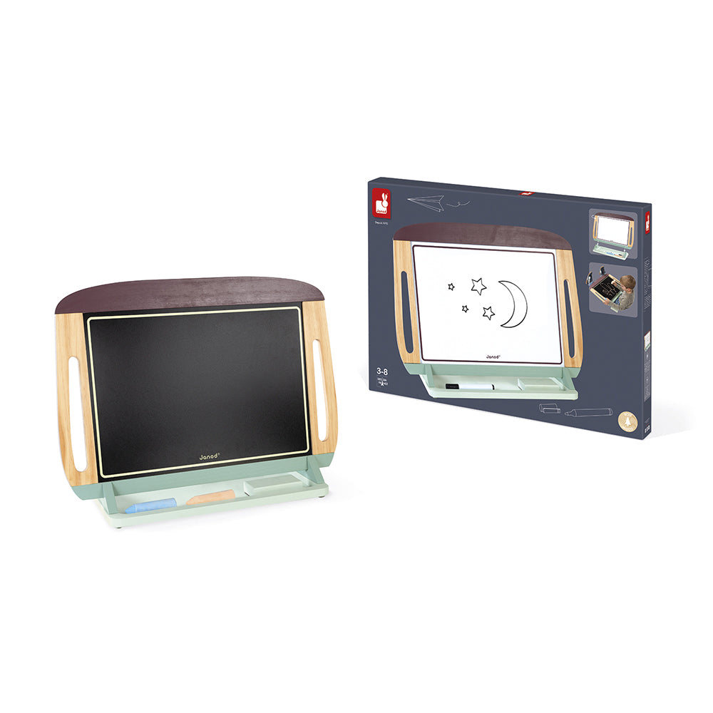 Janod Schoolbord - Tafelmodel Bordeaux/Mintgroen, Janod