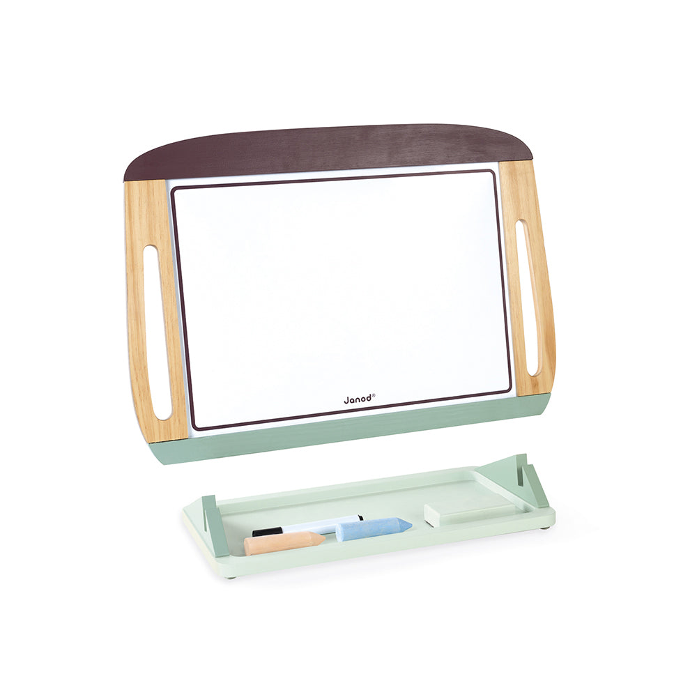 Janod Schoolbord - Tafelmodel Bordeaux/Mintgroen, Janod