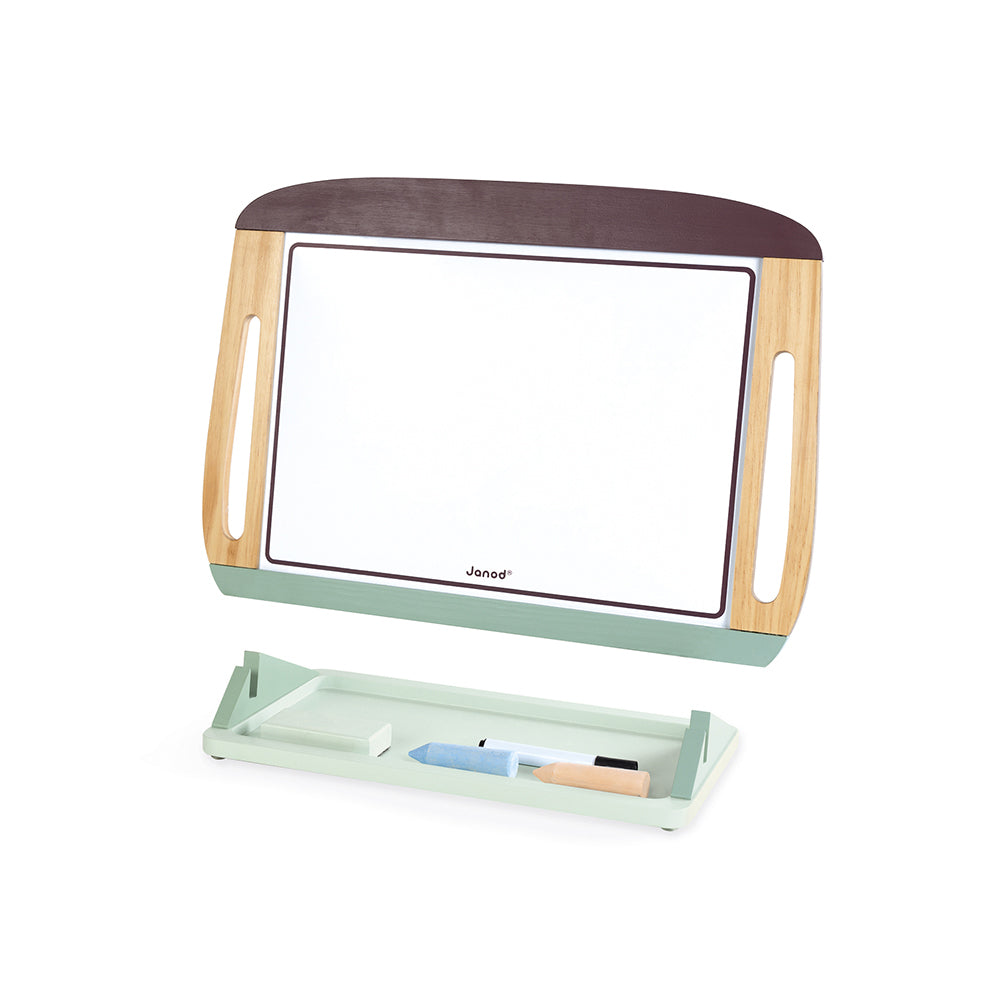 Janod Schoolbord - Tafelmodel Bordeaux/Mintgroen, Janod