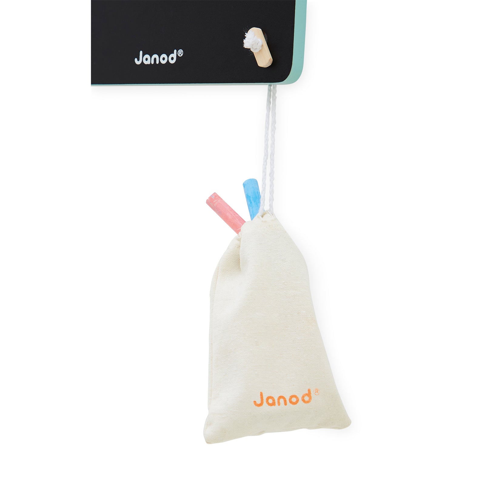 Janod Schoolbord - Draagbaar Bord Met Krijtjes, Janod