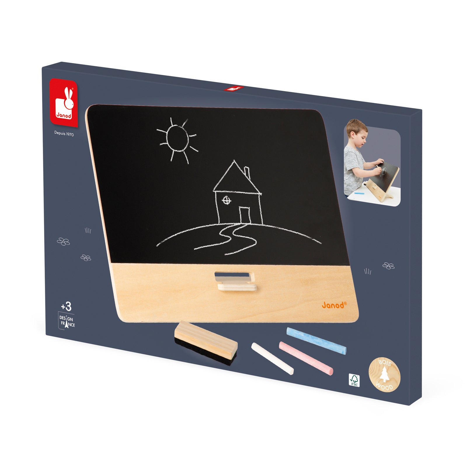 Janod Schoolbord - Tafelmodel Tijdloos, Janod