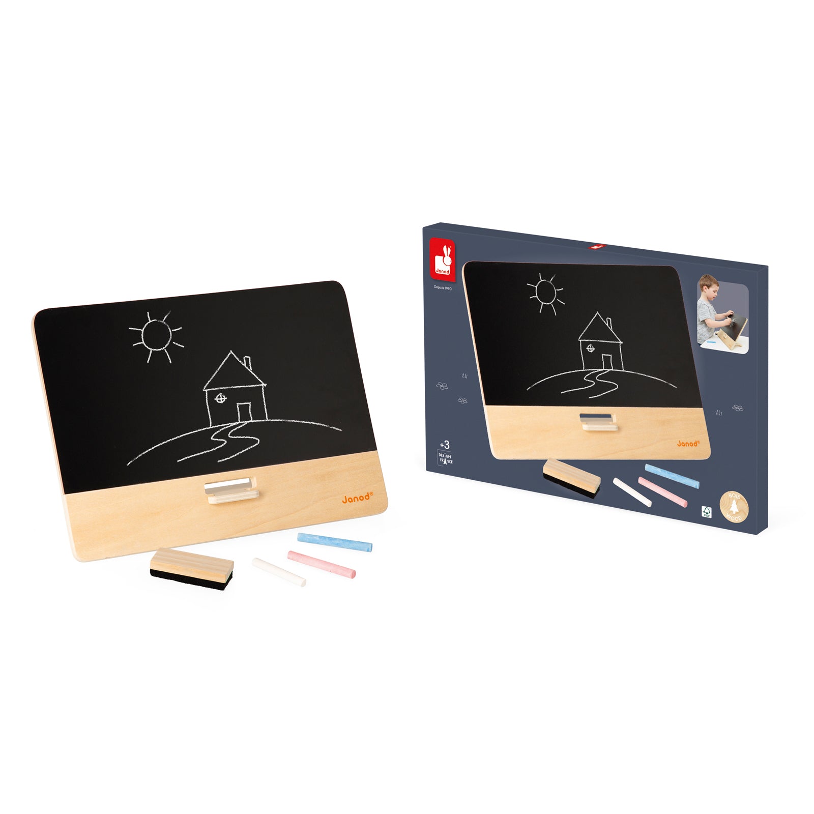 Janod Schoolbord - Tafelmodel Tijdloos, Janod