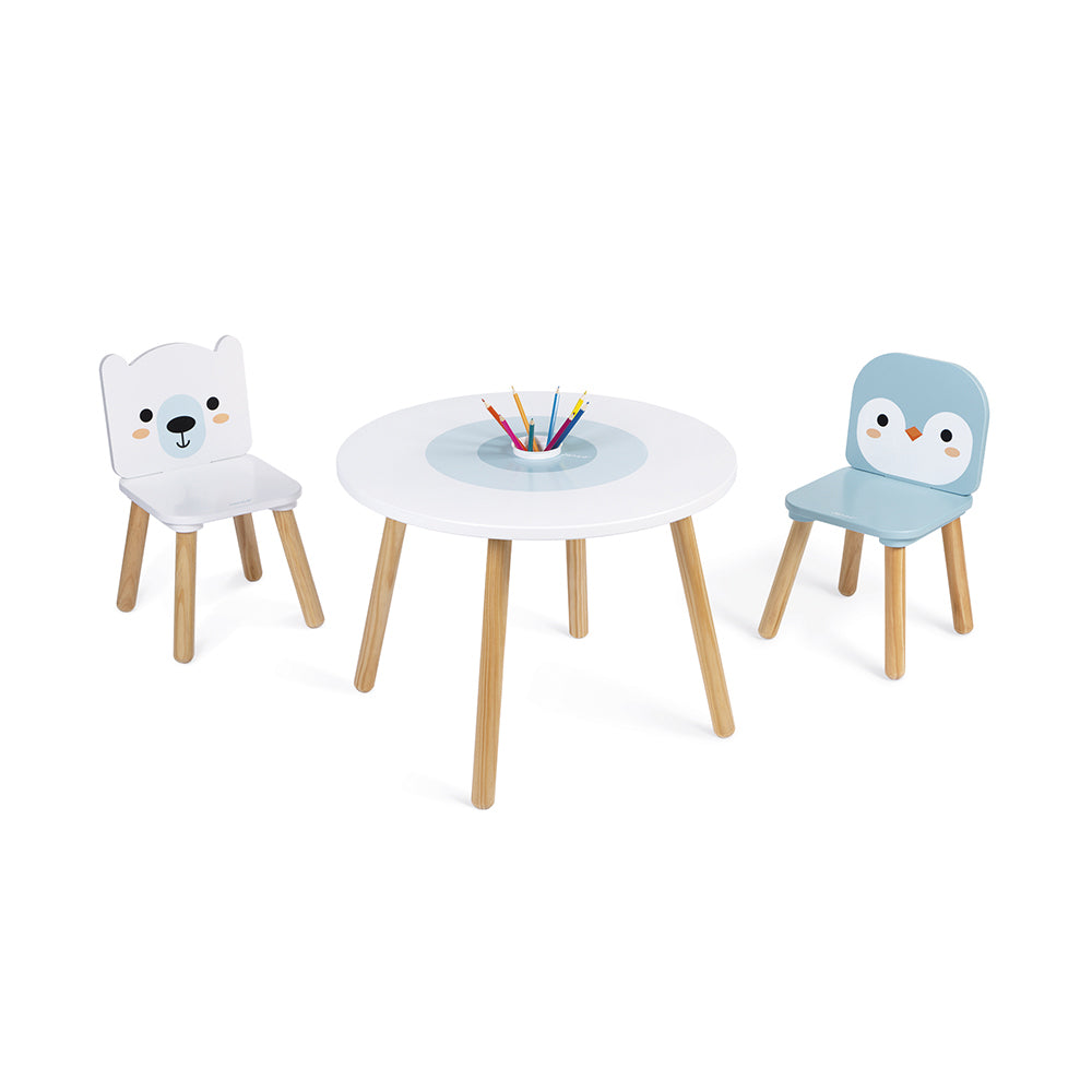 Janod Tafel En 2 Stoelen - Polar, Janod