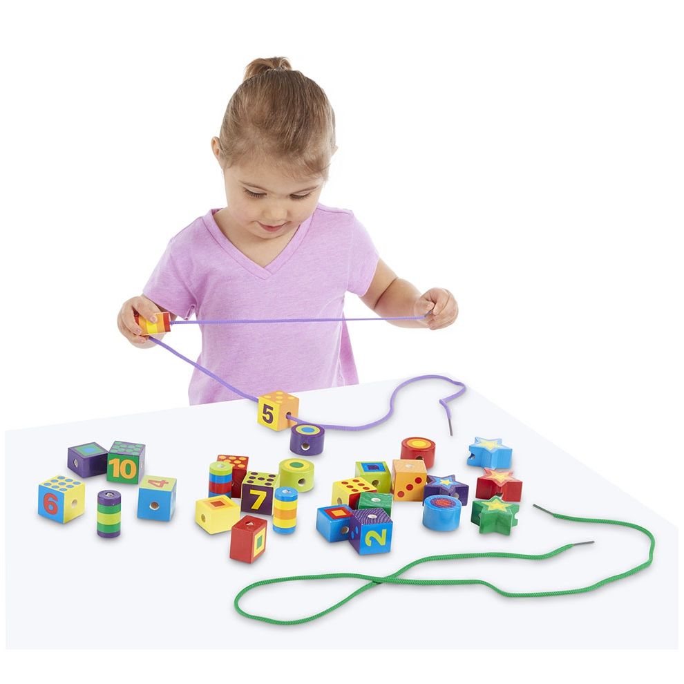 Grote rijgkralen, Melissa & Doug