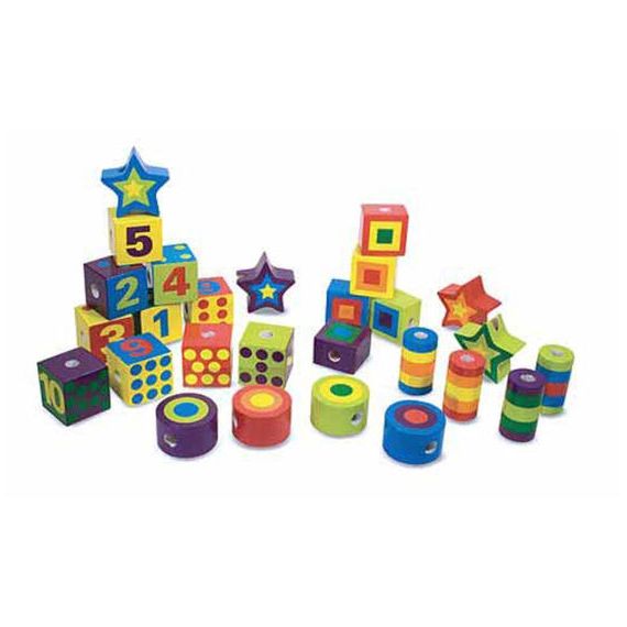 Grote rijgkralen, Melissa & Doug