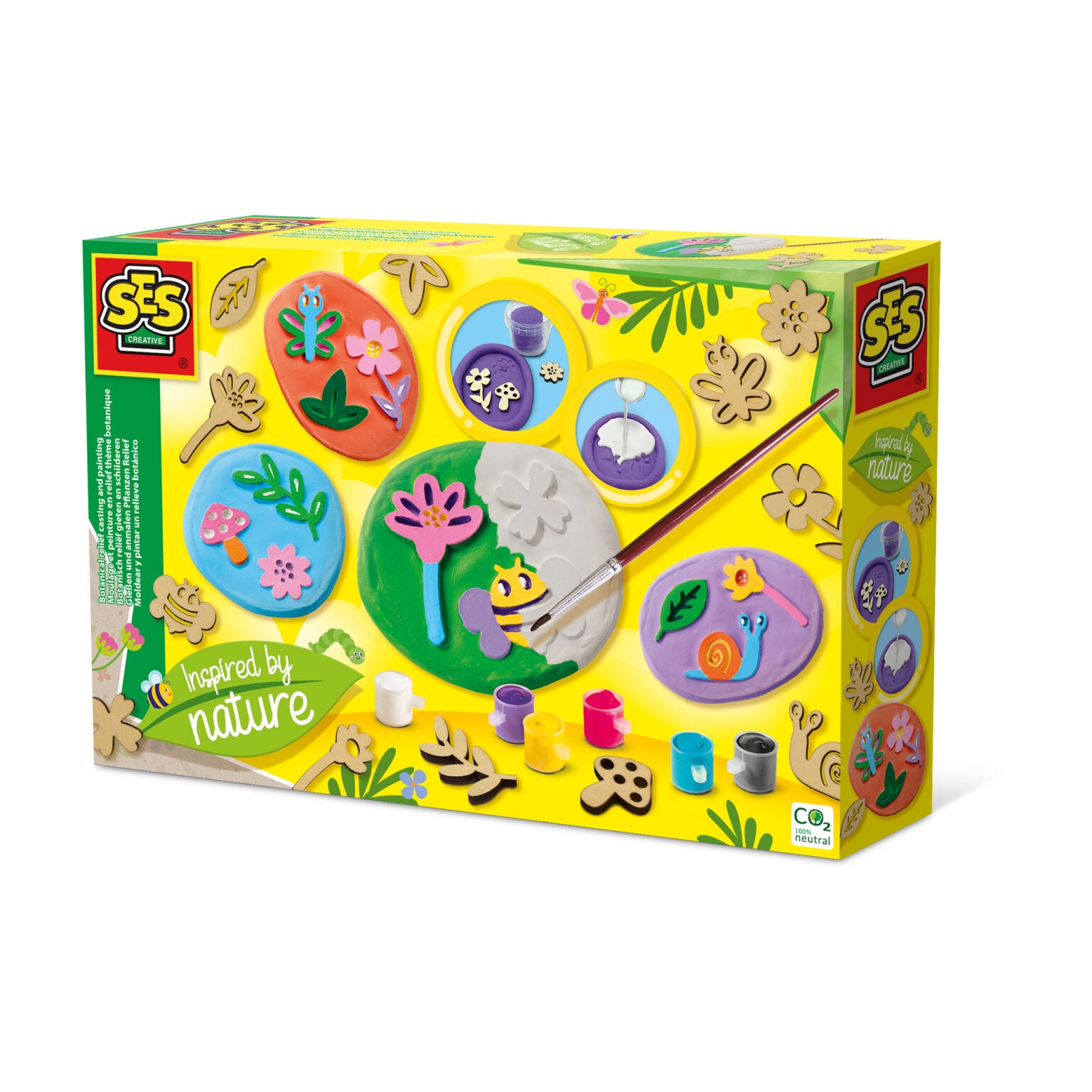 Botan. relief gieten en schild, SES