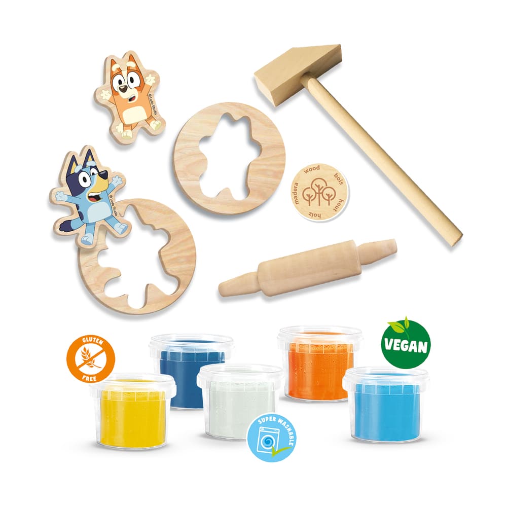 Bluey - Klei mega set 5 x 90 g met tools
