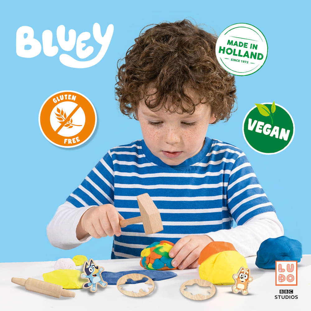 Bluey - Klei mega set 5 x 90 g met tools