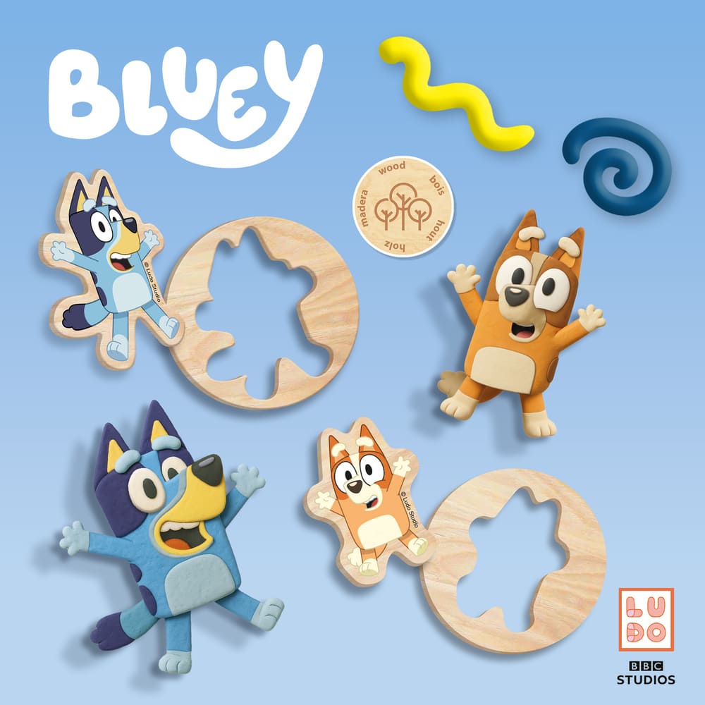 Bluey - Klei mega set 5 x 90 g met tools