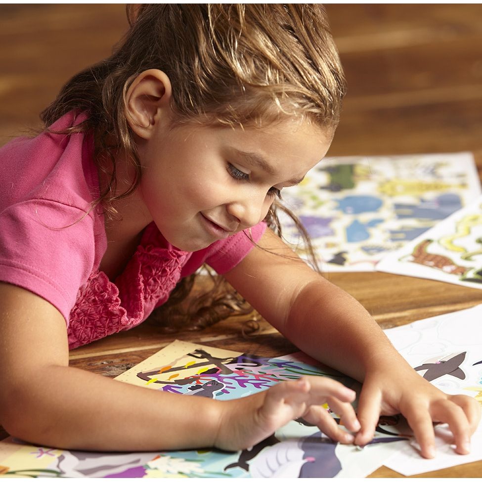 Herbruikbaar stickerblok Habitats, Melissa & Doug