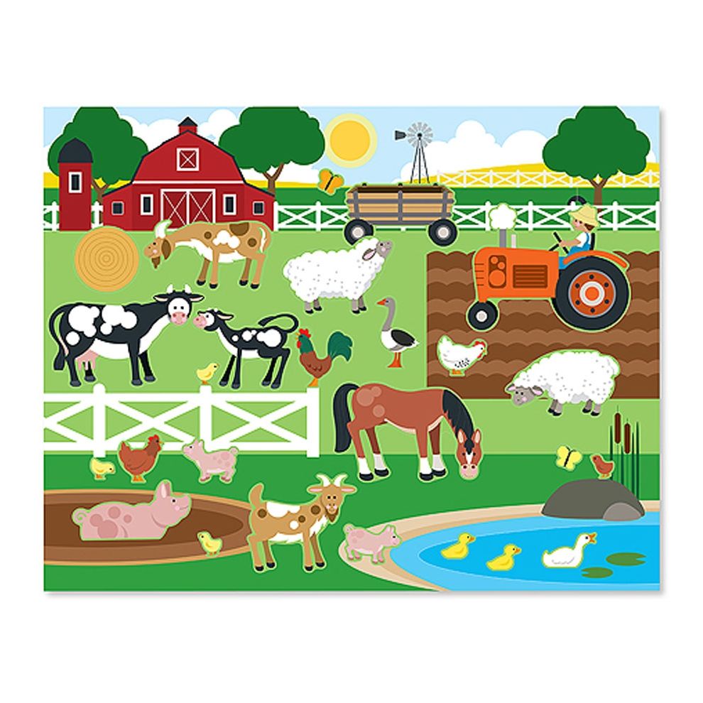 Herbruikbaar stickerblok Habitats, Melissa & Doug