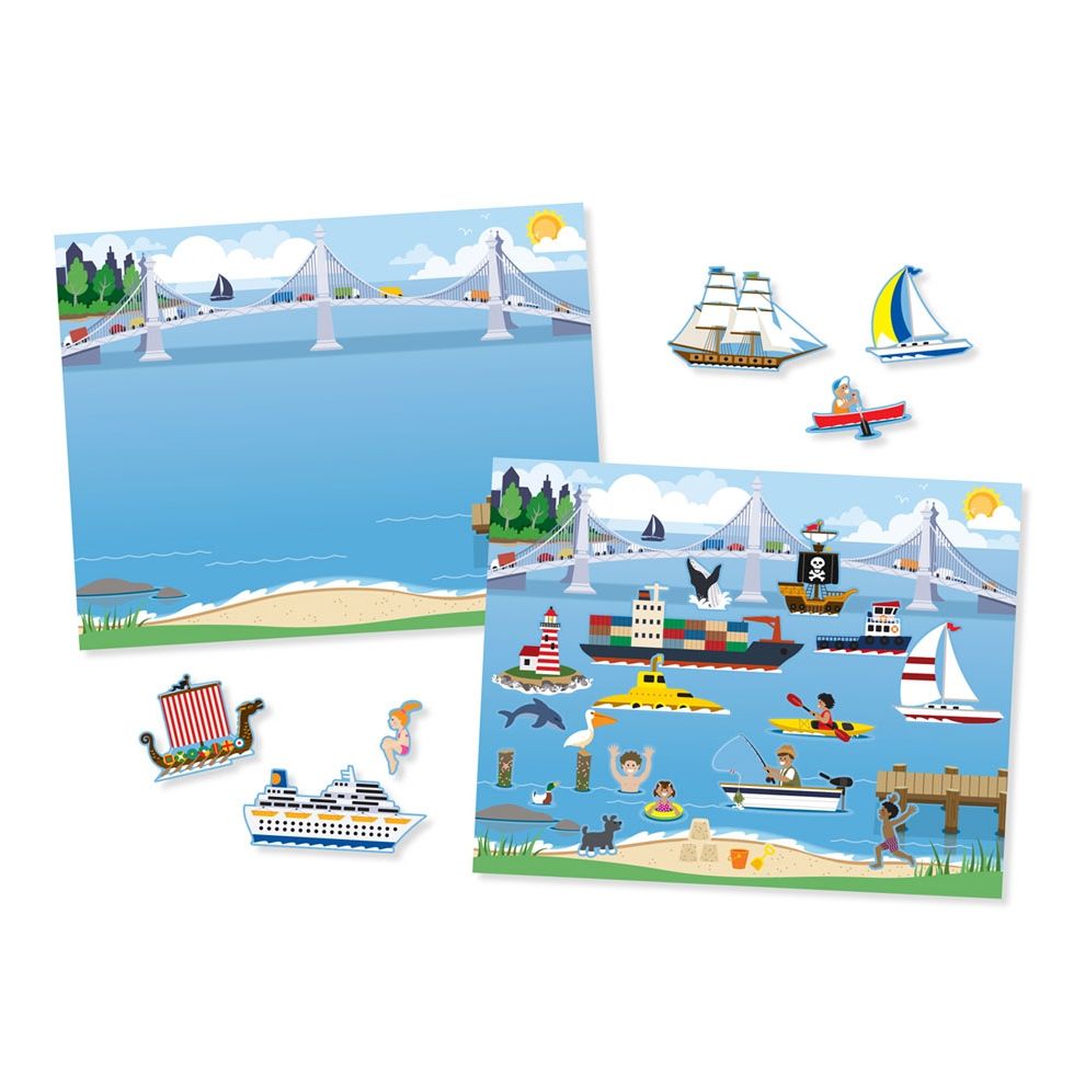 Herbruikbaar stickerblok Voertuigen, Melissa & Doug