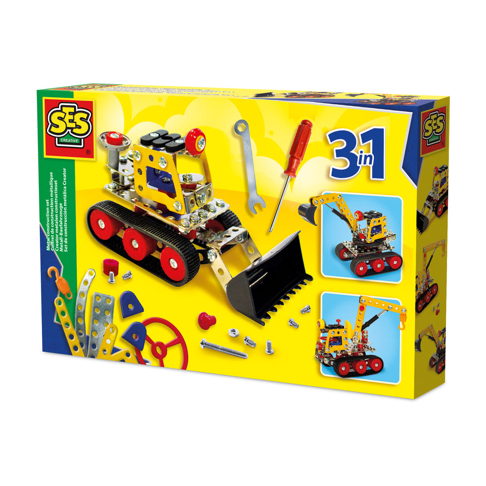 Creator metalen constructieset - Bouwvoertuigen 3 in 1