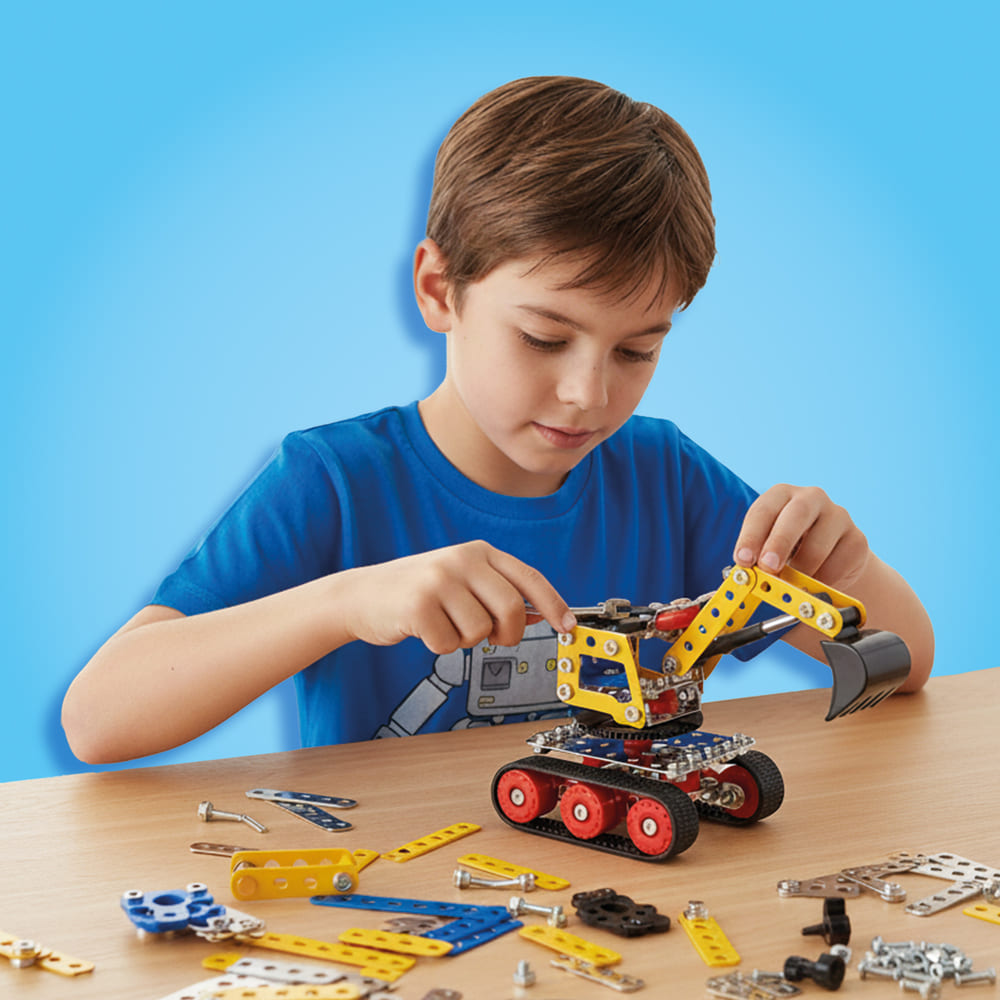 Creator metalen constructieset - Bouwvoertuigen 3 in 1