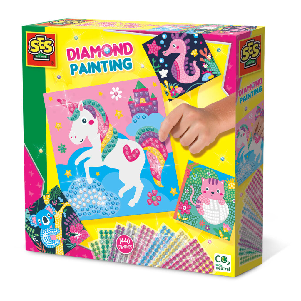 Diamond painting vrol. dieren, SES