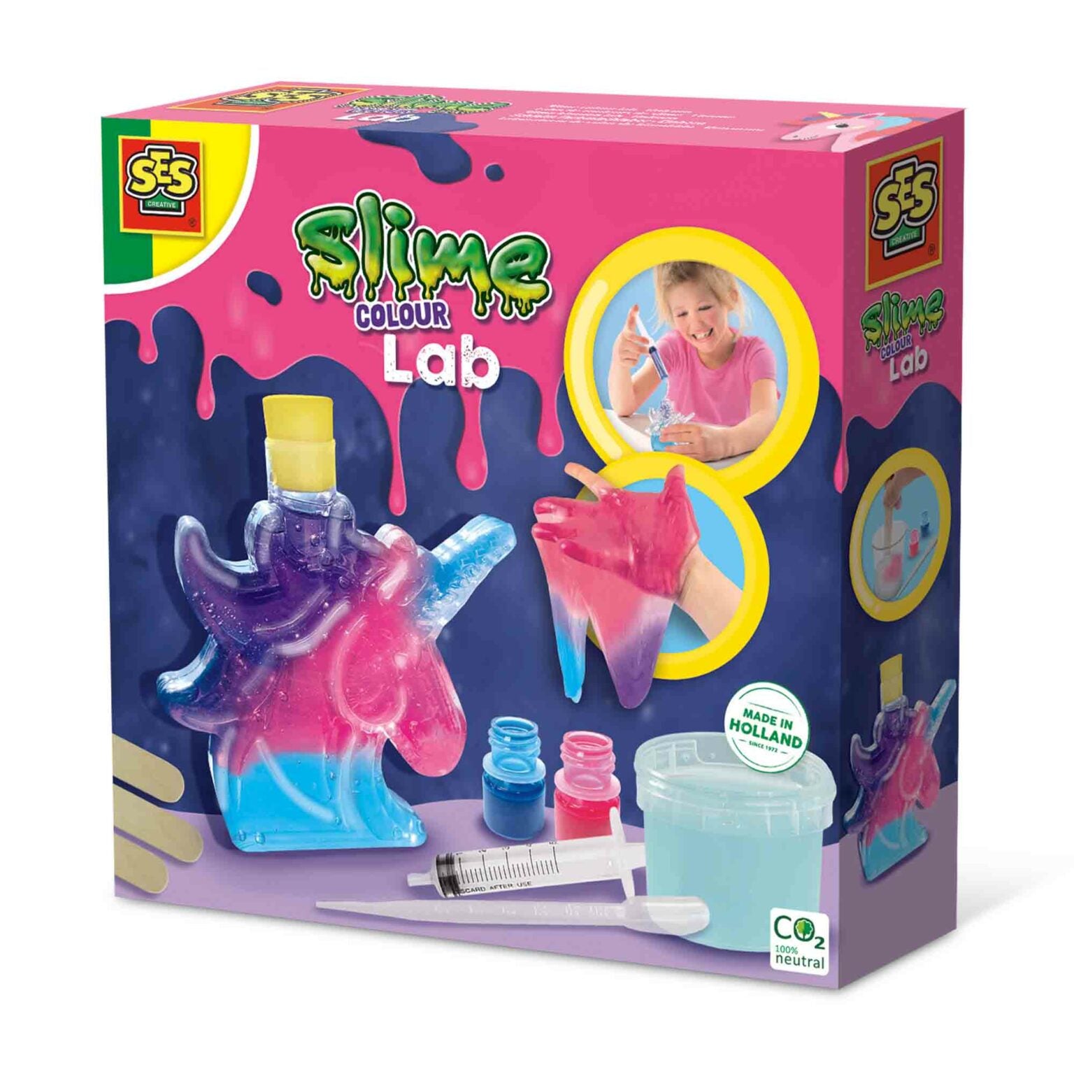 Slime kleuren lab unicorn, SES