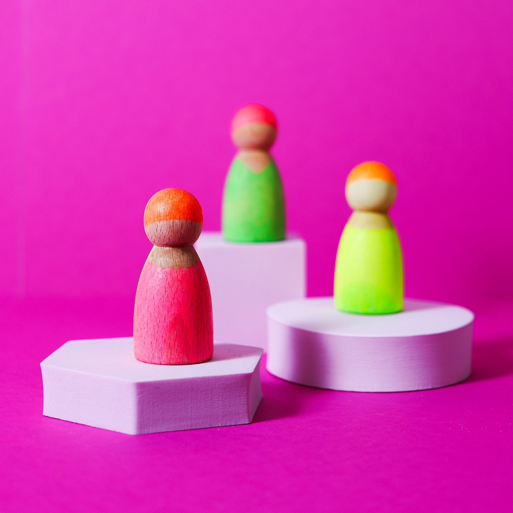 3 neonvriendjes mixkleuren, Grimm's
