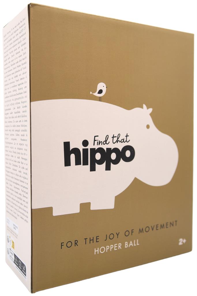 Springbal - Roze - 45cm, Find That Hippo