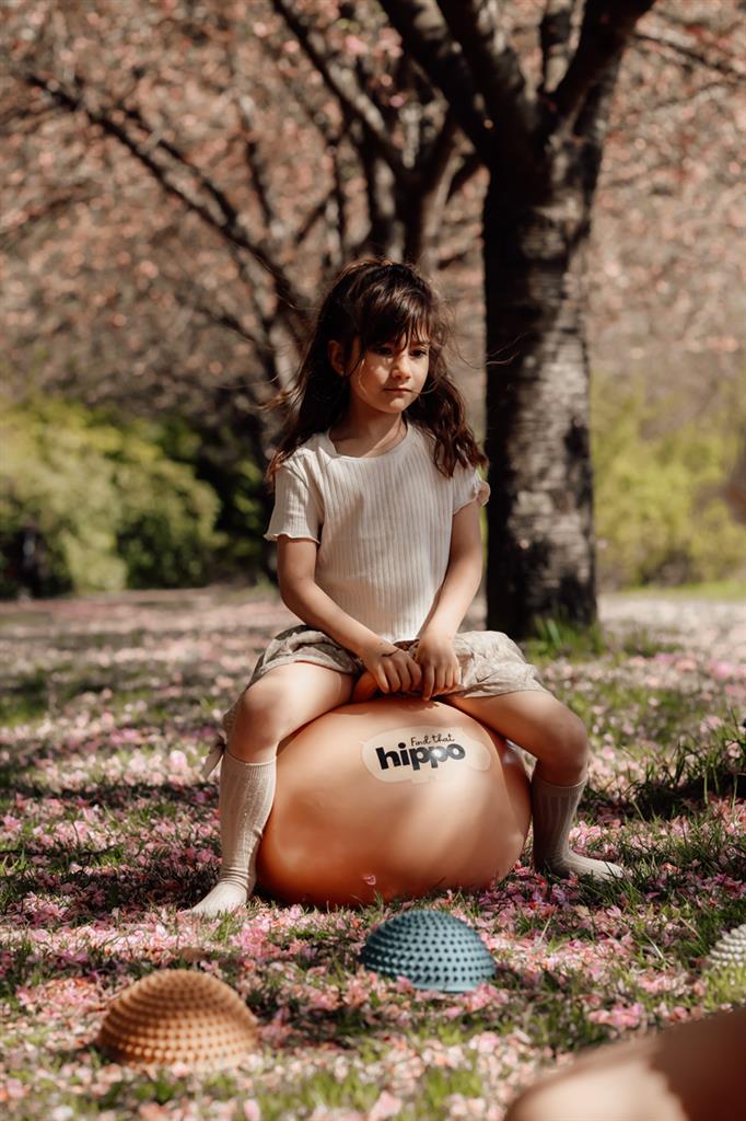 Springbal - Oranje - 45cm, Find That Hippo