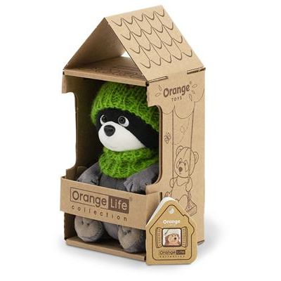 Wasbeer Met Groene Muts, Orange Toys