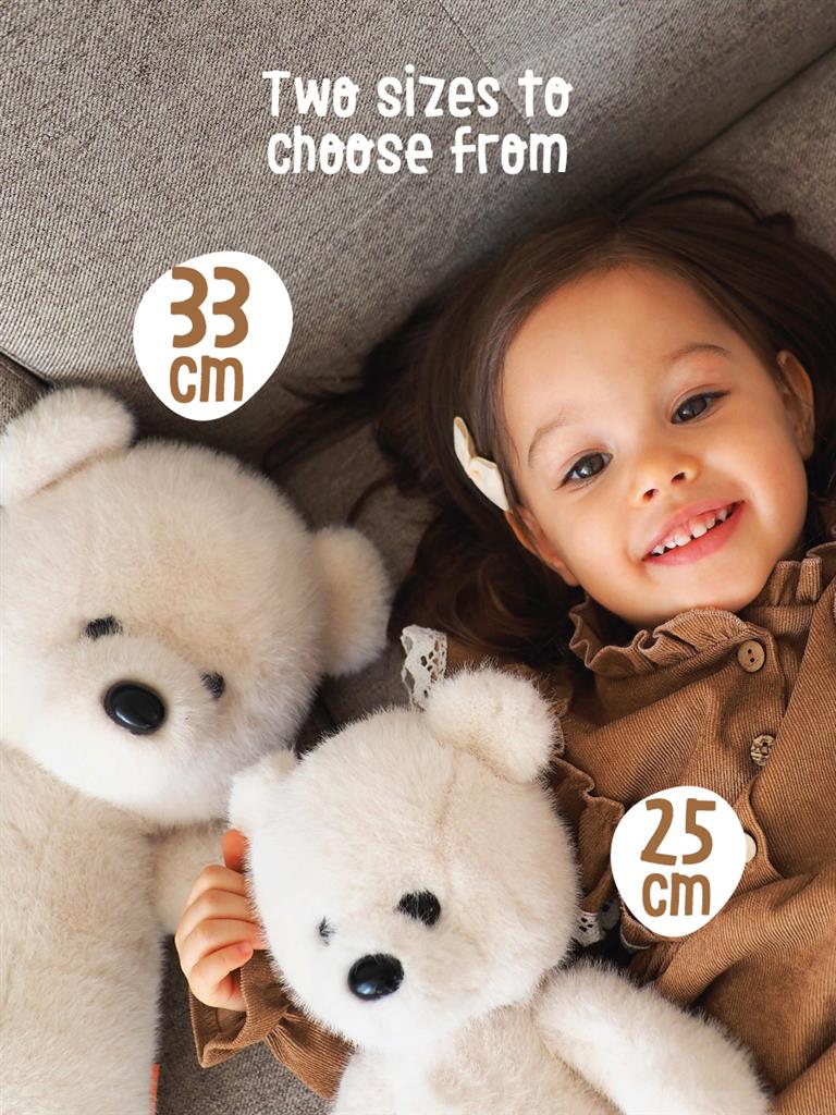 Teddybeer Wit, Orange Toys