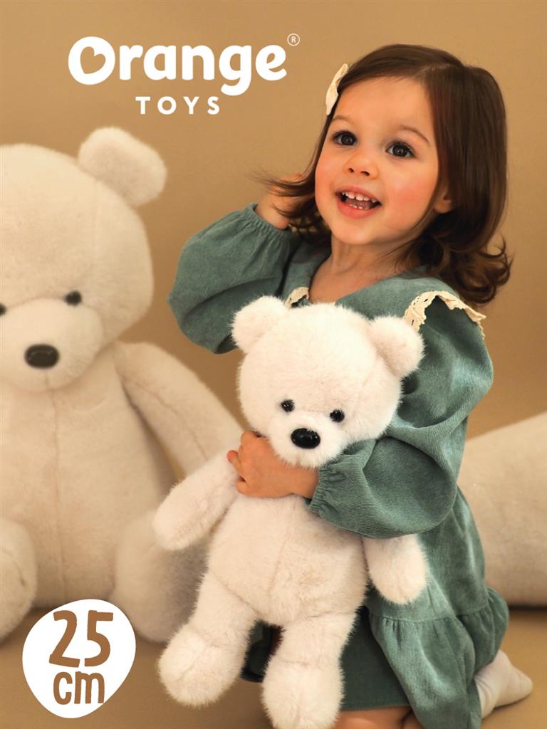 Teddybeer Wit 1, Orange Toys