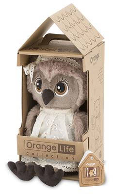 Uil Met Kleedje En Haarlint, Orange Toys