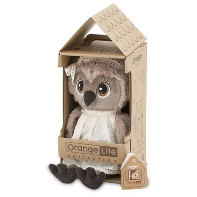 Uil Met Kleedje En Haarlint, Orange Toys